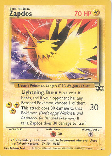 Zapdos - (Wizards Black Star Promo)