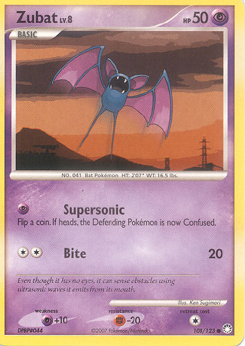 Zubat - (DP - Mysterious Treasures)