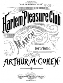 Harlem Pleasure Club, Arthur M. Cohen, 1888