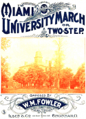Miami University March, W. M. Fowler, 1896