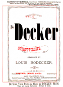 (Bö) Decker Schottische, Louis Bödecker, 1863
