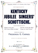 Kentucky Jubilee Singers's Schottische, Frederick G. Carnes, 1879