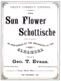 Sun Flower Schottische, George T. Evans, 1868