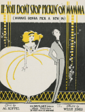If You Don't Stop Pickin' On Mamma, Willie Jones, 1923