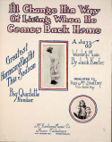 I'll Change His Way Of Living When He Comes Back Home, Jack Keefer, 1919