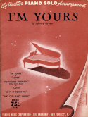 I'm Yours version 2, Johnny Green; Cy Walter, 1930