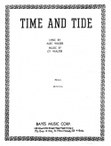 Time And Tide, Cy Walter, 1961