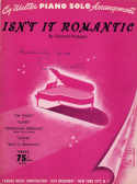 Isn't It Romantic?, Richard Rodgers; Cy Walter, 1932