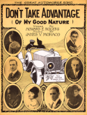 Don't Take Advantage, James V. Monaco, 1919