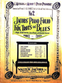 Jacob's Piano Folio Fox Trots And Blues No. 2, (EXTRACTED)