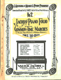 Jacob's Piano Folio Common-Time Marches No. 2, (EXTRACTED)