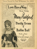 Love Has A Way, Victor L. Schertzinger, 1924