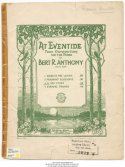 A Sad Story, Bert R. Anthony, 1921
