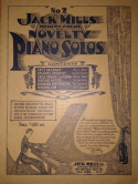 Jack Mills Novelty Piano Solos Folio 2