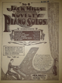 Jack Mills Novelty Piano Solos Folio 4