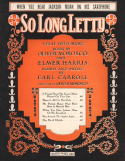 When You Hear Jackson Moan On His Saxophone, Earl Carroll, 1916
