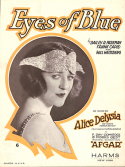 Eyes Of Blue, Dailey R. Paskman; Frank Capie; Will Weissberg, 1921