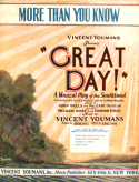 More Than You Know, Vincent Youmans, 1929