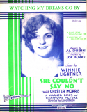 Watching My Dreams Go By, Joseph A. Burke, 1929