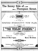 The Sunny Side Of Thompson Street, Dave Braham, 1893