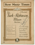 How Many Times, J. Russel Robinson, 1921