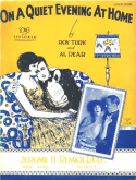On A Quiet Evening At Home, Roy Turk; Al Reab, 1926