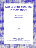 Keep A Little Sunshine In Your Heart version 2, Harry Von Tilzer, 1926