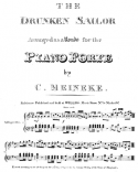The Drunken Sailor, C. Meineke, 1825