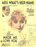Miss What's-Her-Name, Stanley Lupino; Noel Gay, 1933