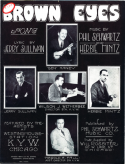 Brown Eyes, Phil Schwartz; Herbie Mintz, 1924