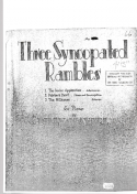 Three Syncopated Rambles, Billy Mayerl, 1933