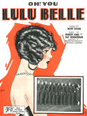 Oh! You Lulu Belle, Robert A. King; Ray Henderson, 1926