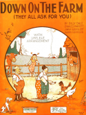 Down On The Farm, Billy Dale; Charles Parrott; Jmmy Adams; Harry Harrison, 1923