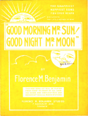 Good Morning! Mister Sun, Florence M. Benjamin, 1929