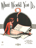 What Would You Do, Nat Goldstein, 1921