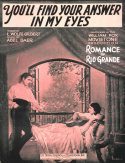 Your Answer In My Eyes, Abel Baer, 1929