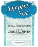 Needing You, Jessie L. Deppen, 1927