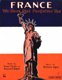 France, We Have Not Forgotton You, Milton Ager, 1918