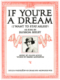 If You're A Dream, Alger Soule, 1921