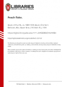 Peach Flake, Bauer, 1904