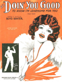 It's Doin' You Good (To Know I'm Lonesome For You), Boyd Senter, 1929