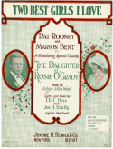 The Two Best Girls I Love, Cliff Hess; Joseph H. Santley, 1923