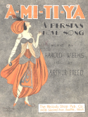 A-Mi-Ti-Ya, Harold Weeks, 1919