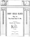 Baby Seals Blues, Baby F. Seals, 1912