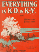 Everything Is K. O. In K. Y., Richard A. Whiting, 1923