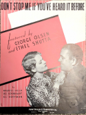 Don't Stop Me If You've Heard It Before, Maurice Sigler; Al GoodHart; Al Hoffman, 1934