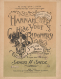 Hannah, Go Hide Your Bloomers, Samuel H. Speck, 1895