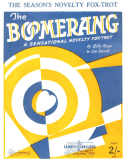 The Boomerang, Billy Rose; Lee David, 1929