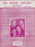 Can Anyone Explain?, Bennie Benjamin; George David Weiss, 1950