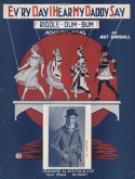 Every Day I Hear My Daddy Say Riddle-Dum-Bum, Art Randal, 1924